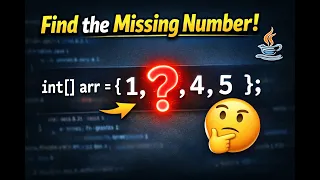 Find Missing Number in Array Java - Easy Trick