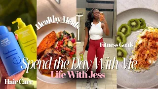 VLOG | Spend The Day With Me | What I Eat in a Day + e.l.f. Hair Care Routine