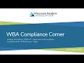 WBA Compliance Corner December 2025