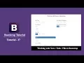 Bootstrap tutorial for beginners 17 - How to use nav