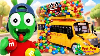 ¿Quién Comprará los Dulces 🍭 El Autobús de Dulces de Pea Pea 🚌 Historias Divertidas para Niños