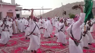 دخول فرقة بلقرن الشعبية في زواج أبناء علي بن عذقان الشمراني  عرضة جنوبية دندنها