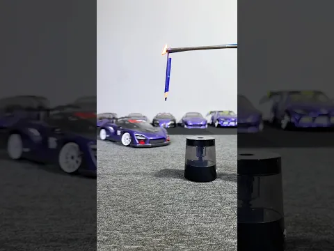 RC Car vs Pencil Sharpener!