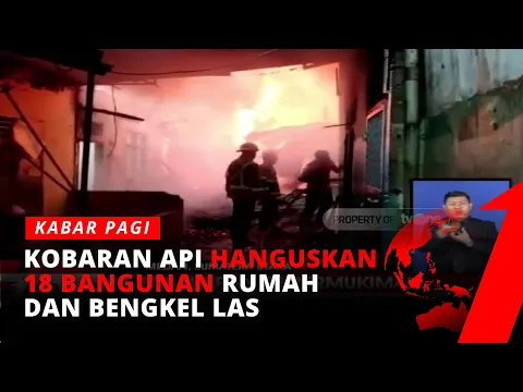 Belasan Bangunan di Medan Ludes Terbakar,  Api Diduga Berasal Dari Bengkel Las