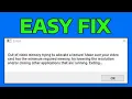 How To Fix Out of Memory Trying to Allocate a Texture Error Fortnite Valorant etc