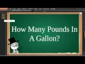 How Many Pounds In A Gallon