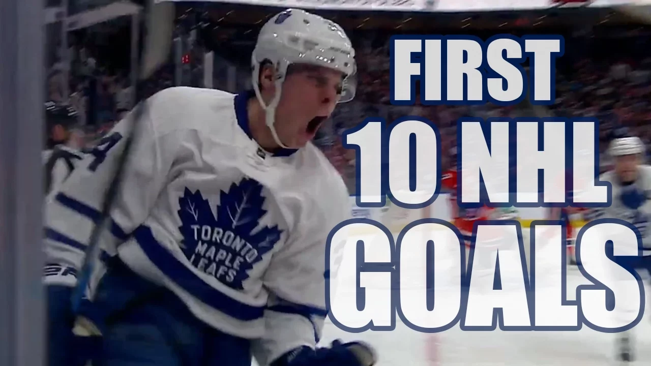 Auston Matthews First 10 NHL Goals (ALL GOALS)