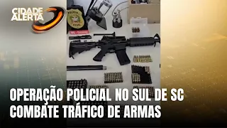 Polícia cumpre mandados contra comércio ilegal de armas no Sul de SC