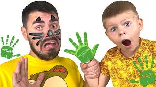Платоха Моха и Папа няня играют