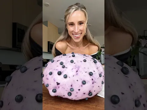Blueberry bagels 🫐🥯 x 100 smiles #bagel #breakfast #baking #sourdough #newyork