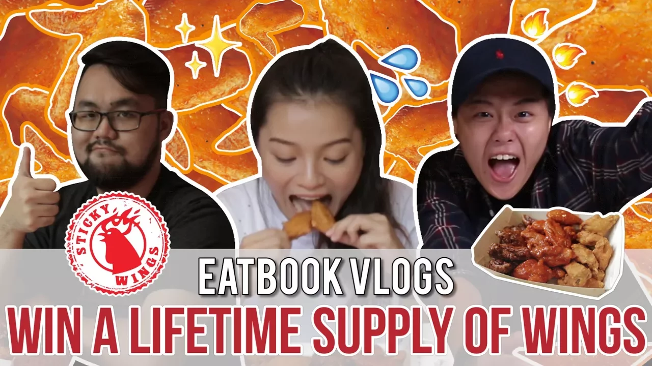 Finish 15 Wings in 3 Mins and it is FREE!   Eatbook Challenges   EP 3