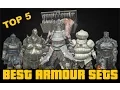 Dark Souls 3 TOP 5 BEST ARMOUR IN THE GAME SHOWCASE havel smough exile gundyr caterina