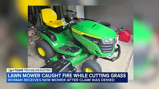 Woman s riding lawnmower catches ABC11 Troubleshooter helps get her a new John Deere mower