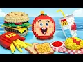 Download Lagu Lego Food McDonald's Super Feast with Apu Lego | EXTRA CANES SAUCE BIG MAC in Lego