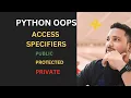 Python OOP Access Specifiers Explained Public Private Protected by Kumar Makala