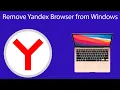 How to Uninstall Yandex Web Browser from Windows