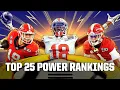 Top 25 POWER RANKINGS for 2023 ESPN College Football