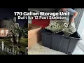 NEW Home Depot 12 Foot Skeleton Storage 170 Gallon Husky Container