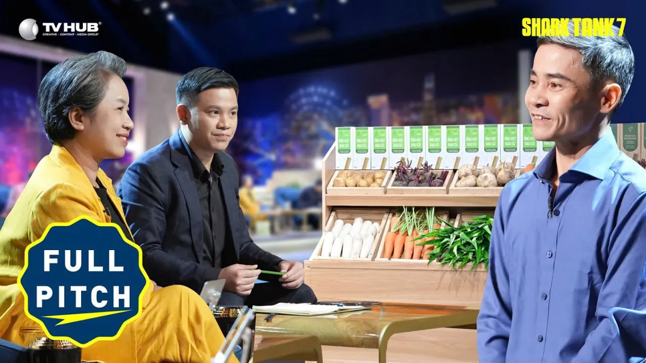 Outline Video Shark Tank 7 | "Nhà khoa học” nông dân tìm ra công thức sản xuất ống hút lạ từ rau củ hữu cơ | PITCH