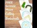 Free Printable Cutting Mazes