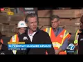 Mayor Bass Gov Newsom give update on 10 Freeway closure in DTLA amid arson investigation