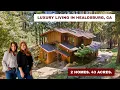 Luxury Healdsburg Estate on 43 Acres Redwood Home Guest Cabin Sonoma County Wine Country