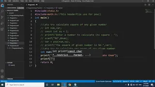 C Program to using a power function