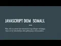 JavaScript DOM Somaali Full Course