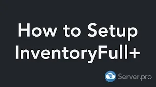 How to Setup the InventoryFull Plugin - Minecraft Java