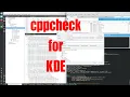 Cppcheck for KDE tutorial for beginners - October 2022