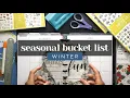 DIY WINTER BUCKET LIST PLANNER INSERT FREE PRINTABLE Discbound Classic Happy Planner Setup