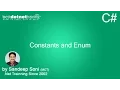 C Constant and Enum - Enumarated data type
