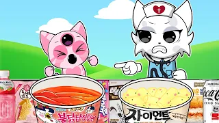 Tiny Anomaly Gets Sulky | Animal Hospital Anomaly | Convenience Store MUKBANG animation | asmr