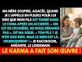 Download Lagu MA MÈRE A SOUPIRÉ, AGACÉE, QUAND JE L'AI APPELÉE POUR LUI DIRE QUE MON FILS ÉTAIT DANS LE COMA.
