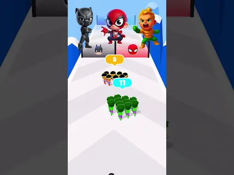 Insane Battle in Superhero's Run⁉️Epic Fails Gameplay🤯#shorts #gaming #youtubeshorts #games