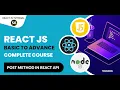 React Tutorial In Hindi React Fetch API Post Method React JS Tutorial For Beginners
