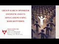GROUP SEARCH OPTIMIZER OVERVIEW AND ITS APPLICATIONS USING MATLAB-PYTHON