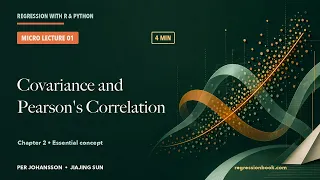Covariance vs Correlation in Four Minutes Regression with R Python