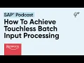 How to Achieve Touchless Batch Input Processing in Sap