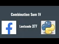 Leetcode 377 Combination Sum IV