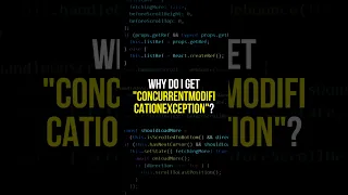ConcurrentModification Confusion Deciphering Java Errors