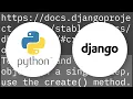 Django Model vs Model objects create