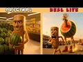 Lagu Tung Tung Tung Sahur's unstable shopping session! | Brainrot Original vs Real life |  Animation