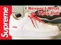Nike Air Force 1 x SUPREME White-on-White - Review and Shots on Foot