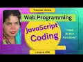 What is JavaScript How can change HTML content JavaScript Click Button Functions Lesson