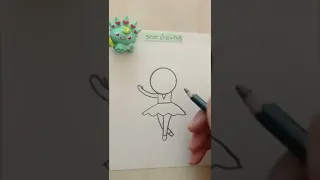 رسم بنت سهل جدا Easy Girl Drawing 