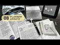 August 2024 Planner Update AD Planner Hobonichi Cousin Reading Journal Pocket Bullet Journal