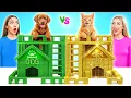 Nous Construisons des Chambres Secrètes Pour Animaux de Compagnie | Chat Riche vs Chien Pauvre
