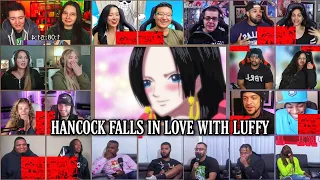 boa hancock falls in love with luffy reaction mashup one piece episode 417