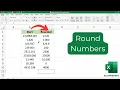 Round Numbers in Excel with Round Function